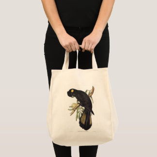 Tote Bag Cockatoo noir à queue jaune par Gould