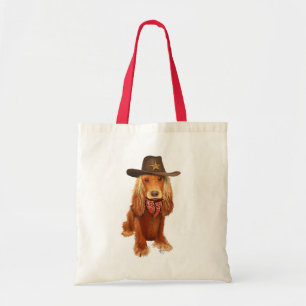 Tote Bag Cocker Spaniel Cowboy