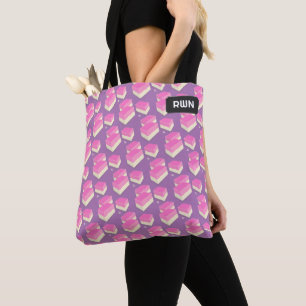 Tote Bag Coconut Ice Sweet British Candy thème, propre text