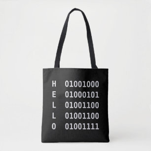 Tote Bag Code binaire