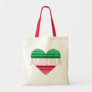 Tote Bag Coeur algérien, J'aime l'Algérie