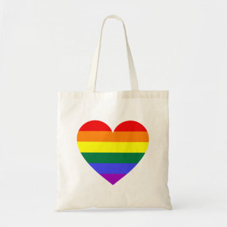 Tote Bag Coeur arc-en-ciel du Gay pride LGBT