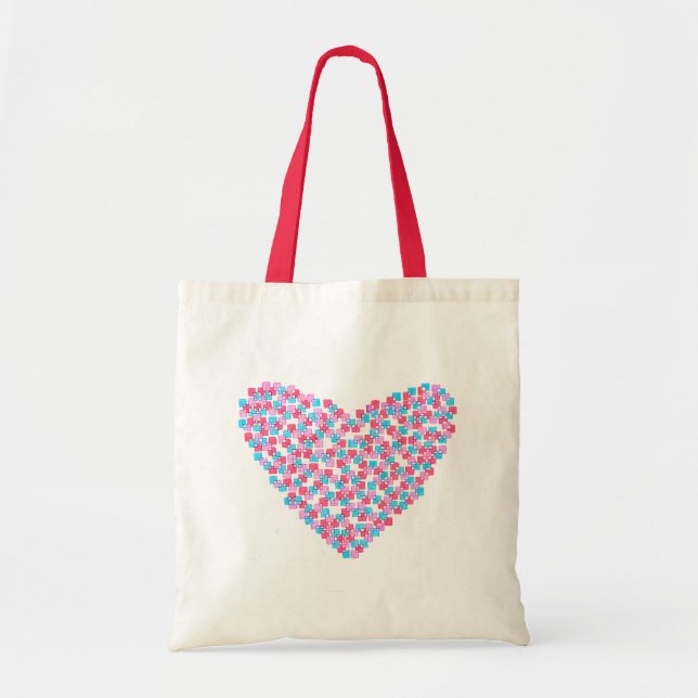 Tote Bag Coeur classique du Carré fourre-tout (Devant)