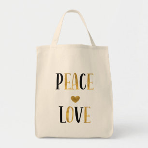 Tote Bag Coeur d'amour pour la paix