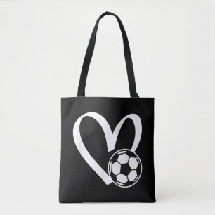 Tote Bag Coeur de balle de football