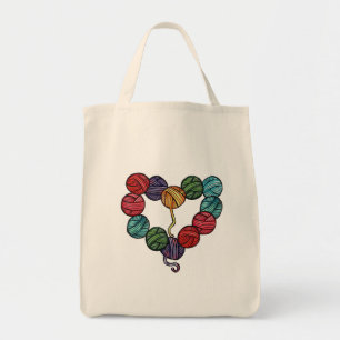 Tote Bag Cœur de pelote de laine