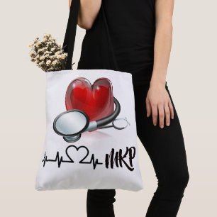 Tote Bag Coeur et stéthoscope Grand Monogramme Fourre-tout