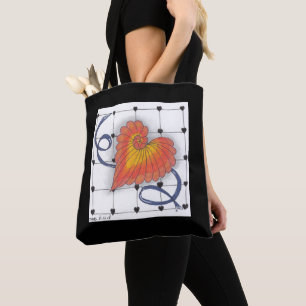Tote Bag Coeur Fourre-tout de griffonnage