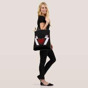 Tote Bag Coeur métallique lourd