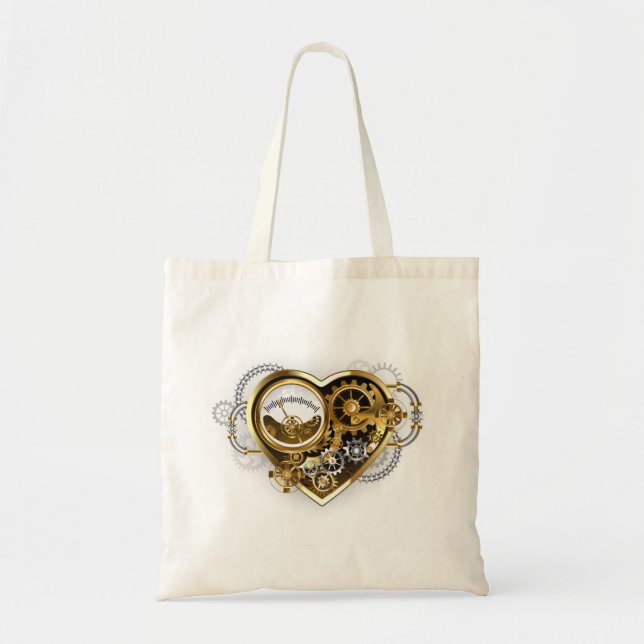 Tote Bag Coeur vapeur avec un manomètre (Devant)