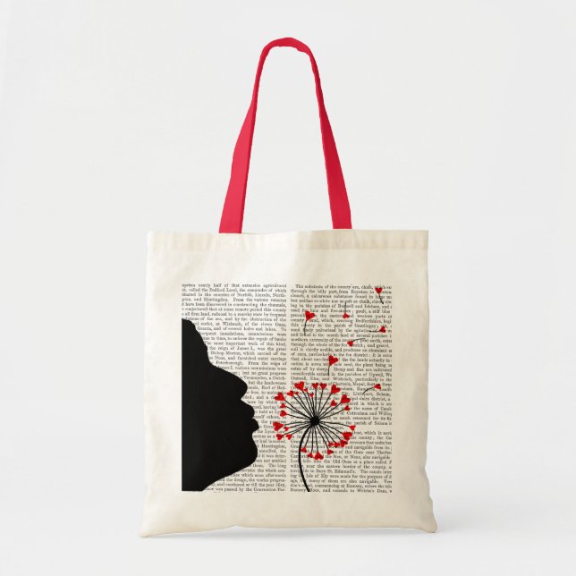 Tote Bag Coeurs de Dandelion (Devant)