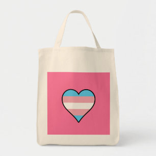 Tote Bag Coeurs de fierté transgenre