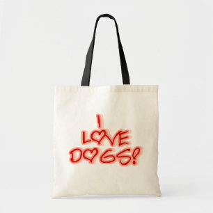 Tote Bag Coeurs I Love Chiens Tshirts et cadeaux