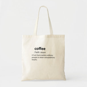 Tote Bag Coffee Funny Dictionnaire Définition