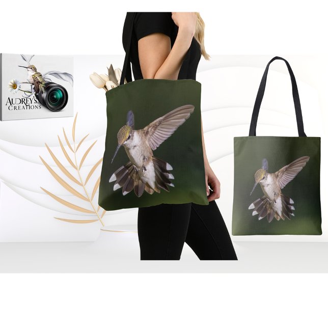 Tote Bag Colibri à gorge rubis (Créateur téléchargé)
