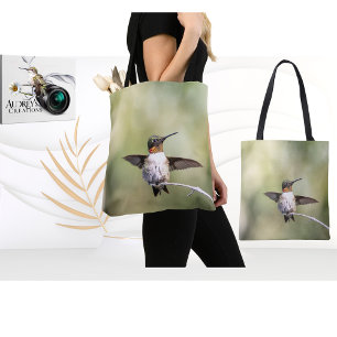 Tote Bag Colibri à gorge rubis