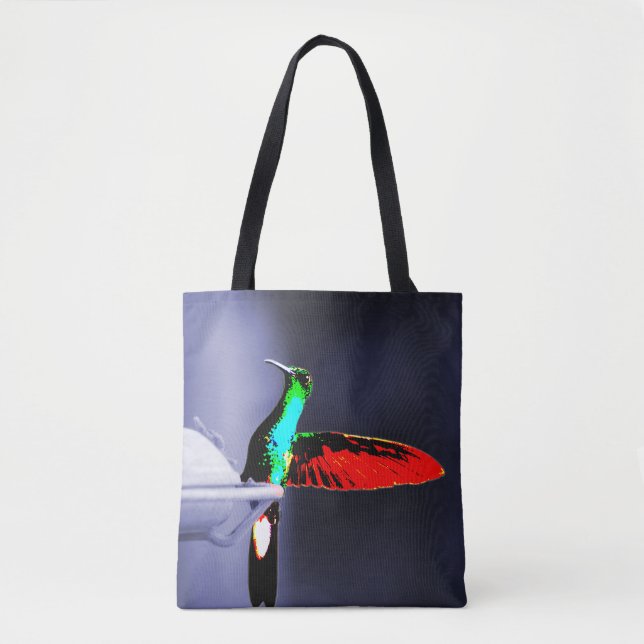 Tote Bag Colibri coloré (Devant)