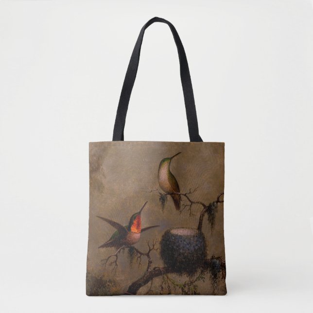 Tote Bag Colibri oiseau nid victorien de la haie (Devant)