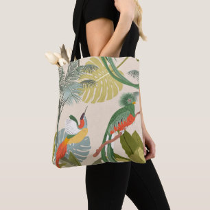 Tote Bag Colibri volant coloré