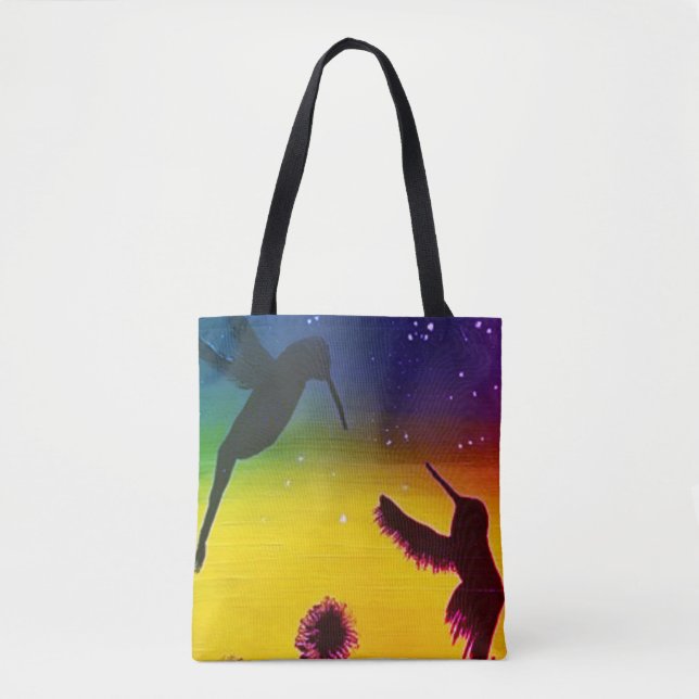 Tote Bag Colibris du coucher du soleil (Devant)