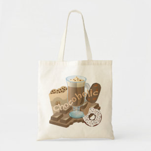 Tote Bag Collage de chocolat chocoholique