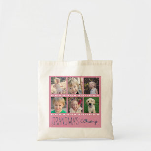 Tote Bag Collage de photo des bénédictions de la
