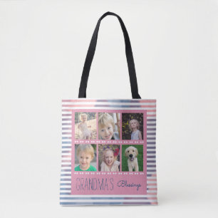 Tote Bag Collage de photos des bénédictions de grand-mèr