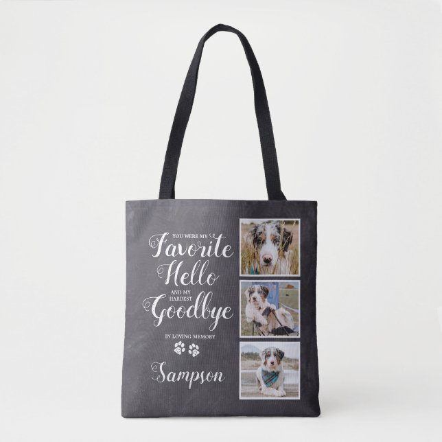 Tote Bag Collage de photos personnalisées pour animaux de c (Devant)