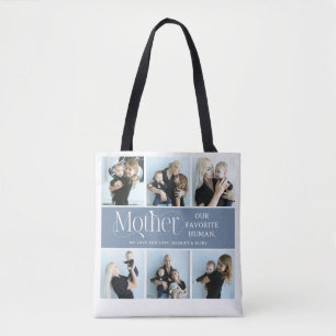 Tote Bag Collage de photos sentimental Cadeau pour maman 