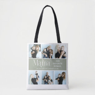 Tote Bag Collage de photos sentimental souvenir de maman