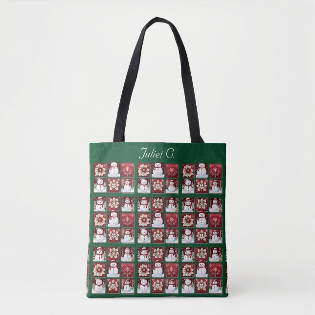 Tote Bag Collage des neiges (Devant)