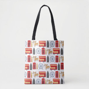 Tote Bag Collage d'icône de Londres