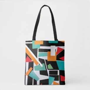 Tote Bag Collage géométrique moderne