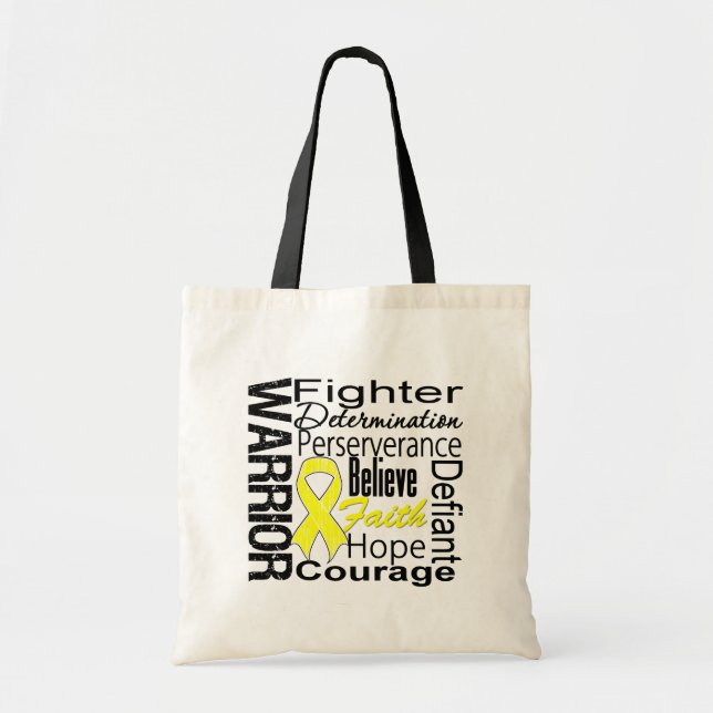 Tote Bag Collage Sarcoma Warrior (Devant)