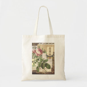 Tote Bag Collage vintage en magazine brune Fourre-tout