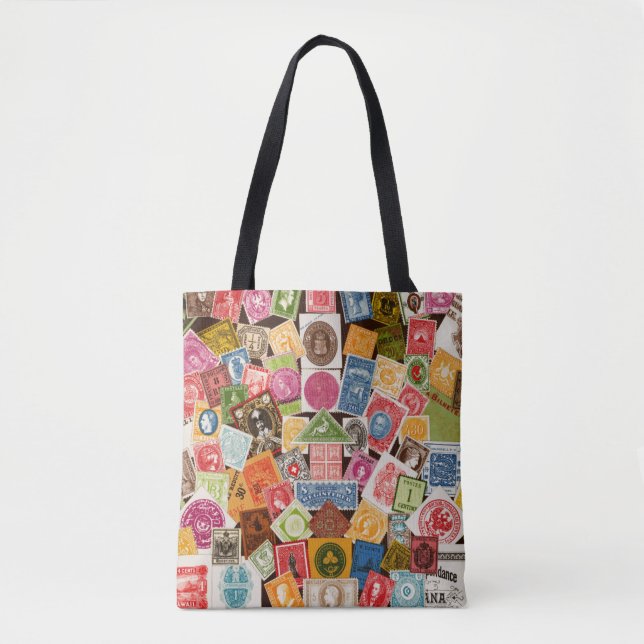 Tote Bag Collecteur de timbres (Devant)