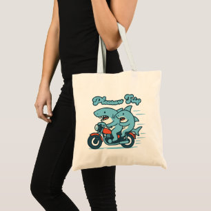 Tote Bag Collection de caricatures de requin pour le plaisi