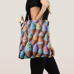 Tote Bag Collection de cônes de crème glacée