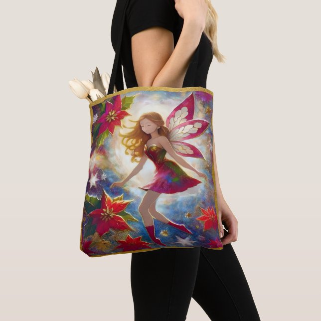 Tote Bag Collection de fées de Noël - Cheveux de gingembre (De près)