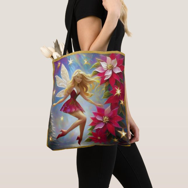 Tote Bag Collection de fées de Noël - Cheveux de laine de m (De près)