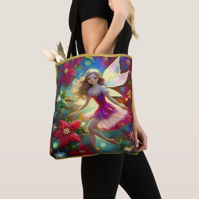 Tote Bag Collection de fées de Noël - Cheveux de lune de ce (De près)