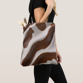 Tote Bag Collection élégante en faux cuir de vache de luxe 