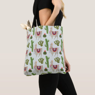 Tote Bag Collection Llamarama   Cactus & Llama Motif