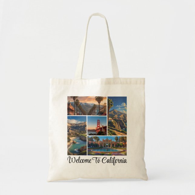 Tote Bag Collection photo personnalisée California City (Devant)