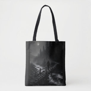Tote Bag Collection Wanderer WO07 – Pont en bois au clair d