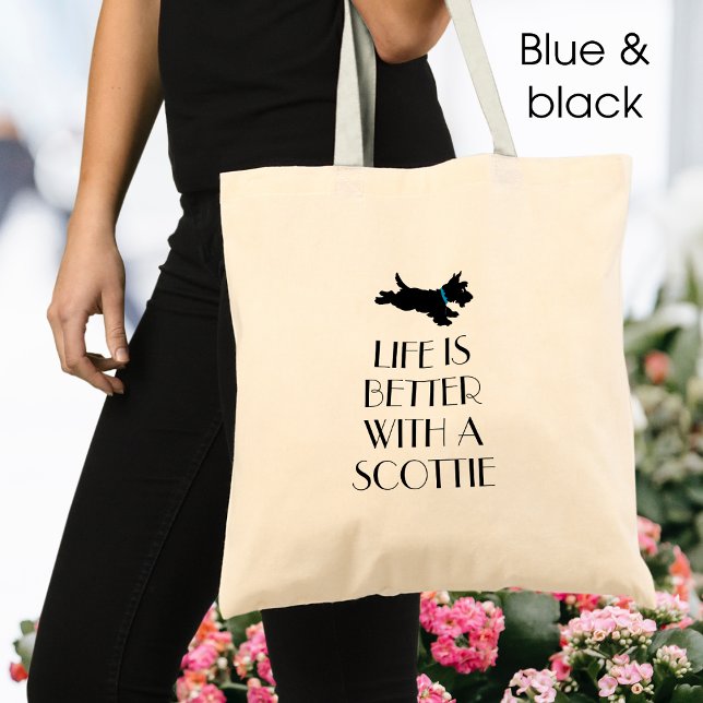 Tote Bag Collier bleu écossais personnalisé (Créateur téléchargé)