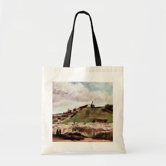 Tote Bag Colline de Montmartre avec carrière par Vincent va (Devant)