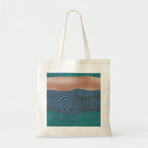 Tote Bag Collines naturelles : motif sans soudure.