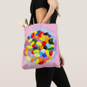Tote Bag Colonnes sucrées et colorées de bonbons