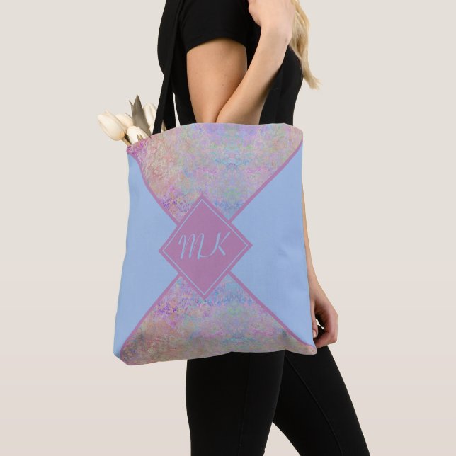 Tote Bag Colorbloc arc-en-ciel (De près)